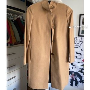 UNIQLO high neck wool / cashmere coat